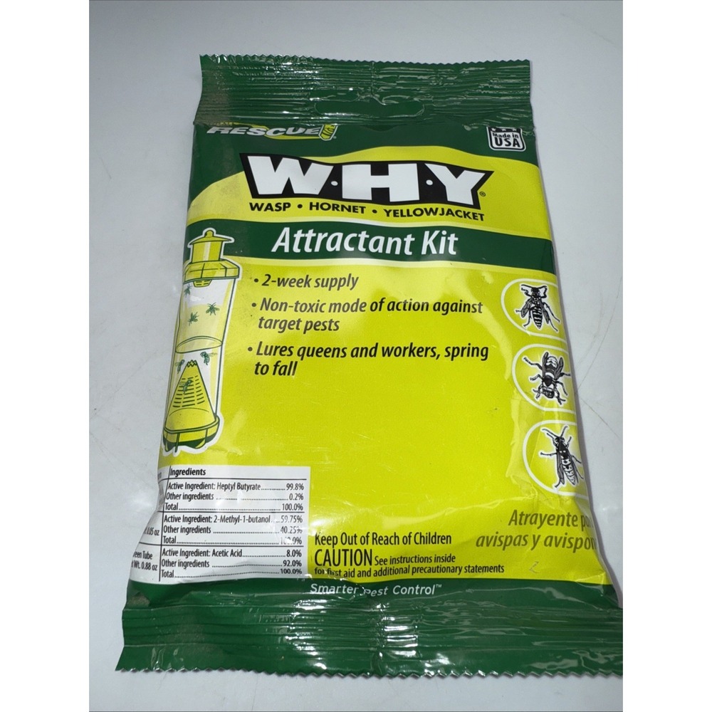 RESCUE W.H.Y Attractant Kit For Wasp 2 Week Supply New